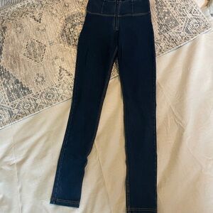 Freddy Skinny High-Rise Jeans in Dark Blue